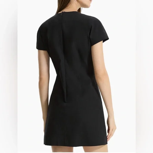 Theory Linen-Blend Dolman-Sleeve Minidress, size 00, NWOT - Picture 4 of 13